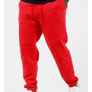 Jordan Essentials Joggers Mens XXL Red Sweatpants Fleece Gym New